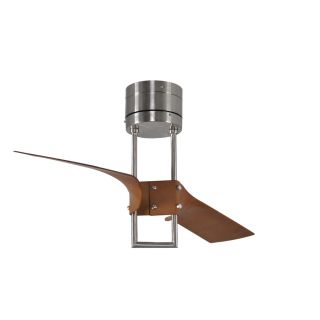 Harbor Breeze Revel Island 52 in Brushed Nickel Indoor Flush Mount Ceiling Fan with Remote Control