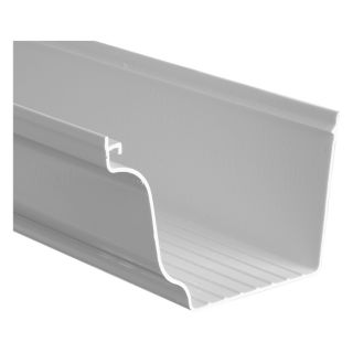 Severe Weather 4 7/8 in White Vinyl Severe Weather Vinyl Gutter 10 ft