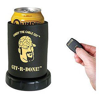 Larry The Cable Guy Git R Done Beer Can Locator  Cold Beverage Koozies  