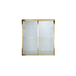 American Standard 40 in to 42 in W x 64 1/2 in H Polished Brass Sliding Shower Door