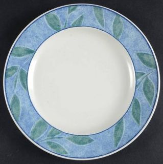 Mikasa Natures Breeze Aqua Salad Plate, Fine China Dinnerware   Intaglio,Gray Le