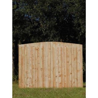 Pine Flat Top Pressure Treated Wood Fence Panel (Common 6 ft x 8 ft; Actual 6 ft x 8 ft)