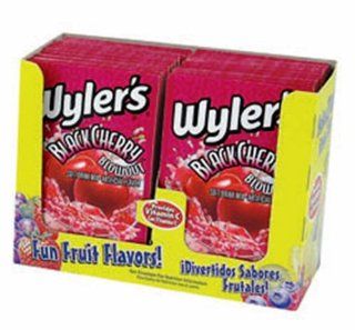 Wyler's Unsweetened Drink Mix, Black Cherry, 0.15 Ounce  Powdered Drink Mixes  Grocery & Gourmet Food