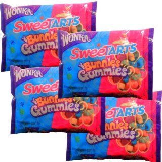 Wonka SweeTARTS Bunnies Gummies Easter Candy, Four 11 ounce Packages  Grocery & Gourmet Food