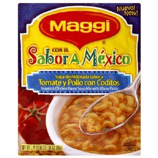 Maggi Mexican Style Elbow Macaroni Soup Mix, 2.96 Ounce Packets (Pack of 24)  Soups Stews And Stocks  Grocery & Gourmet Food