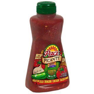 Pace Picante Sauce, Mild Squeeze, 20 Ounce Units (Pack of 12)  Salsas  Grocery & Gourmet Food