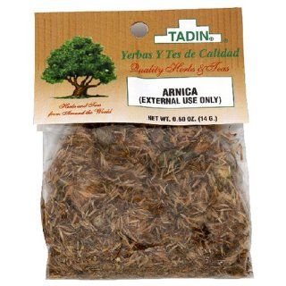 Tadin Herbs & Tea, Arnica Flor (Arnica Flower), 0.5 Ounce Cellophane Bags (Pack of 24)  Herbal Teas  Grocery & Gourmet Food