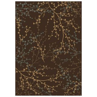 Shaw Living Berries 1 ft 11 in W x 7 ft 6 in L Brown Runner