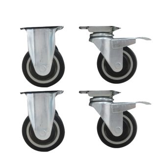 Kobalt 4 Pack 4 in x 2 in Rubber Rigid Casters