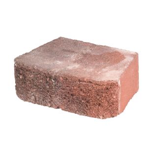Fulton Red/Charcoal Basic Retaining Wall Block (Common 12 in x 4 in; Actual 11.5 in x 4 in)