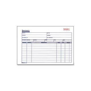 Adams Business Forms Products   Invoice Book, 2 Part, Carbonless, 8 7/16"x5 9/16", 50/BK   Sold as 1 EA   Carbonless invoice book contains sets of two part carbonless forms for invoicing customers. Each set has a white original and canary duplica
