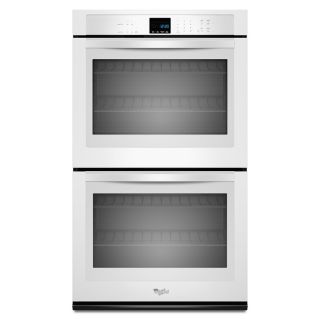 Whirlpool Self Cleaning with Steam Double Electric Wall Oven (White) (Common 27 in; Actual 27 in)