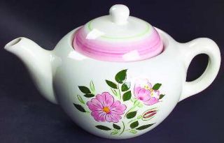 Stangl Wild Rose Teapot & Lid, Fine China Dinnerware   Pink Flowers