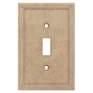 Somerset Collection 1 Gang Sienna Standard Toggle Cast Stone Wall Plate