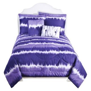 Tie Dye Comforter Set   Purple (Full)