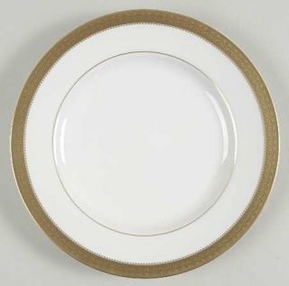 Mikasa Gold Crown Salad Plate, Fine China Dinnerware   Embossed Gold Band On Whi