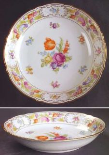 Schumann   Bavaria Empress Dresden Flowers  Coupe Soup Bowl, Fine China Dinnerwa