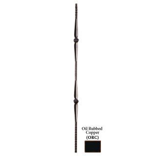 House of Forgings Powder Coated Wrought Iron Double Knuckle Baluster (Common 44 in; Actual 44 in)