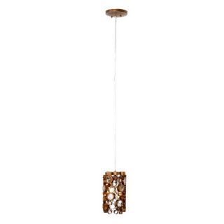 Varaluz Fascination 6 in W Hammered Ore Mini Pendant Light with Shade