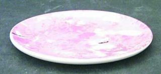 Villeroy & Boch Siena Coaster, Fine China Dinnerware   Salmon/Orange Marble Rim,