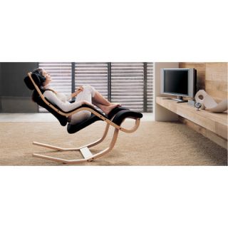 Varier Gravity Balans Lounge Chair 233 Finish Natural, Color Onyx Black