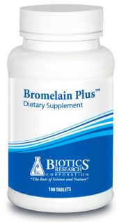 Biotics Research   Bromelain Plus   100 Tablets