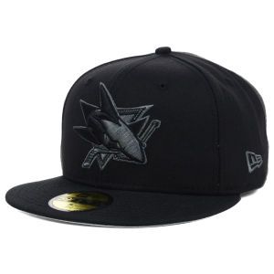 San Jose Sharks New Era NHL Black Graphite 59FIFTY Cap
