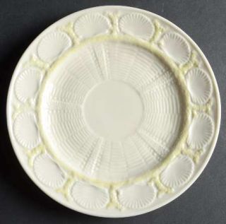 Belleek Pottery (Ireland) New Shell Yellow Salad Plate, Fine China Dinnerware  