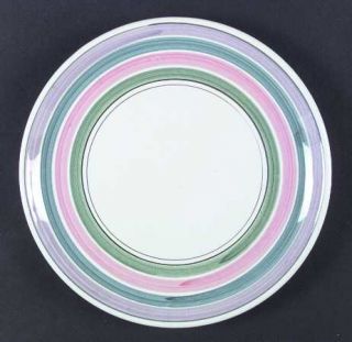 Caleca Orchard Dinner Plate, Fine China Dinnerware   Various Color Bands  And Va