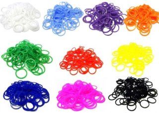 6000 Pieces Rubber Band Refill Mega Value Pack with Clips (Rainbow Colors 600 each of Red, Yellow, Green, Blue, Pink, Purple, Black, White, Turquoise, and Orange)   100% Compatible with all Looms Toys & Games