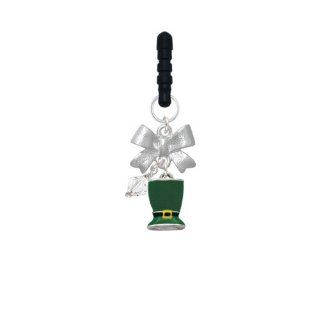 3 D St. Patrick's Day Hat Silver Emma Bow Phone Candy Charm Cell Phones & Accessories