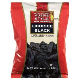 Lucky Country Black Licorice 6 oz Bag  Licorice Candy  Grocery & Gourmet Food