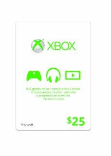 Xbox $25 Gift Card Xbox One Video Games