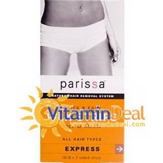 Parissa, Wax Strips,Q&E,Face Bikin    16 Ct Health & Personal Care