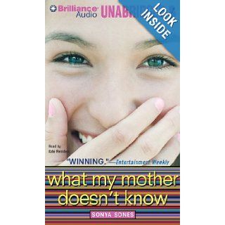 What My Mother Doesn't Know Sonya Sones, Kate Reinders 9781455851300 Books