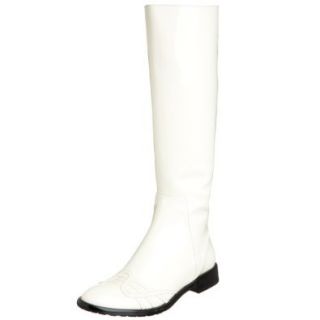 Due Farina Women's Spectator Splash Boot, Milk, 8.5 M US White Boots Shoes