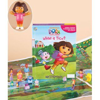 Dora the Explorer   Where is Tico?   Storybook Playset w/ 12 Figures (My Busy Books) Phidal Publishing Inc. 9782764317631 Books