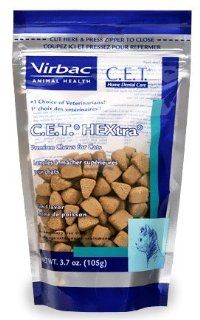 C.E.T. HEXtra Premium Chews For Cats 3.7oz  Pet Dental Care Supplies 