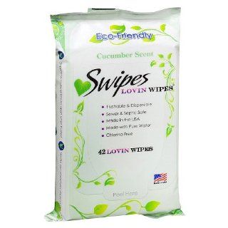Swipes Lovin Wipes All Natural Flushable Intimate Towelettes, Cucumber 42 ea Health & Personal Care