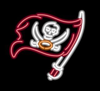 NFL Tampa Bay Buccaneers FootBall Real Glass Tube Neon Light Sign 24" X 24" Lower Price + Lower Shipping Rate the Best Offer    
