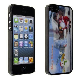 BestDealUSA Magic 3D Effect Merry Chrismas Hard Plastic Back Case Cover for iPhone 5 5G Cell Phones & Accessories