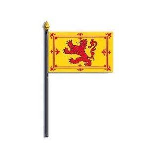 Scotland Rampant Lion Flag Rayon On Staff 4 in. x 6 in.  Patio, Lawn & Garden