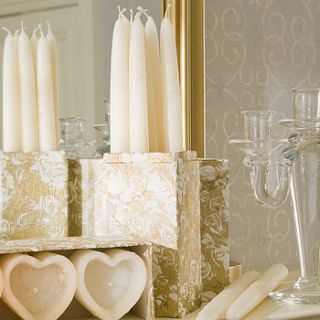 set of nine tapered candles by dibor