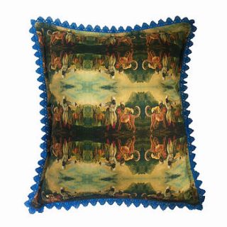 'la chasse' designer luxury cushion by wholesome bling