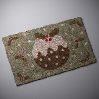 christmas pudding doormat by the contemporary home