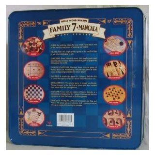 Toy / Game Complete Mancala 7+ Game Center By Cardinal,  Solid Durable Wood Boards, 'Eight Classic Games' Toys & Games