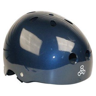 Triple Eight Brainsaver Skateboard Helmet Metallic Blue [Small]  Skate And Skateboarding Helmets  Sports & Outdoors