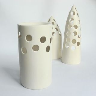 white ceramic oil burner by lauren denney