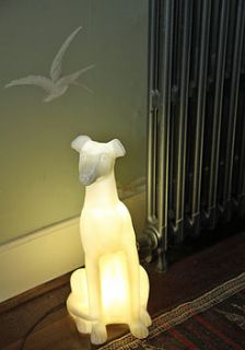 archie the whippet table lamp by light art