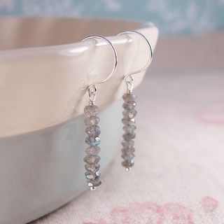 sparkle labradorite and sterling silver drops by sophie cunliffe